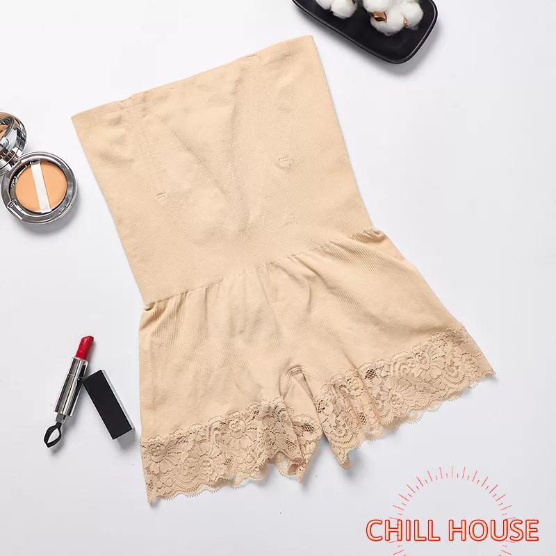 Hot-Quần Đùi Váy Gen Bụng Chống Cuộn viền ren - CHILLHOUSE