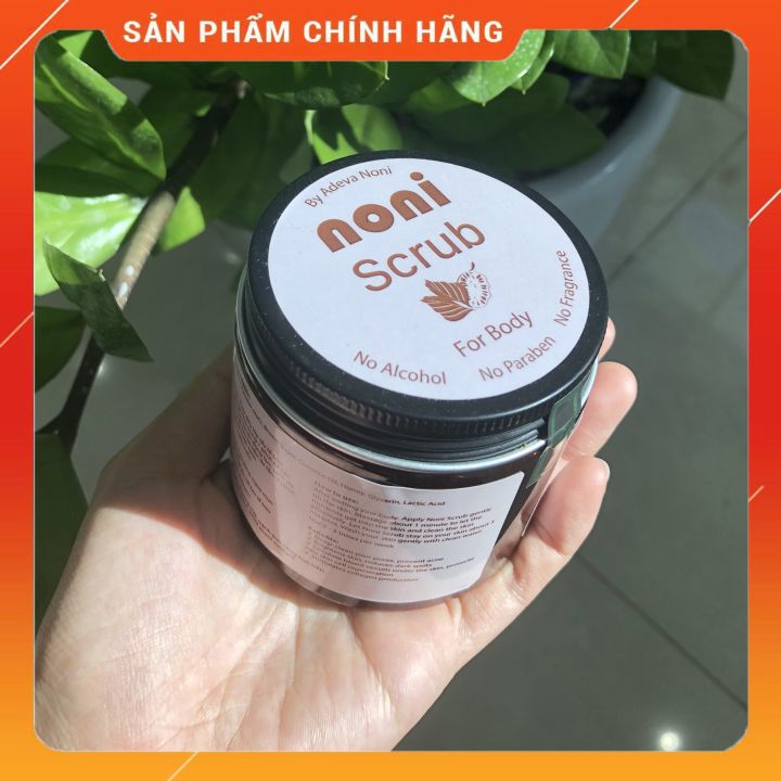 COMBO Tẩy tế bào chết thiên nhiên (Body và Mặt) - cho làn da sáng mịn đều màu - Adeva Noni