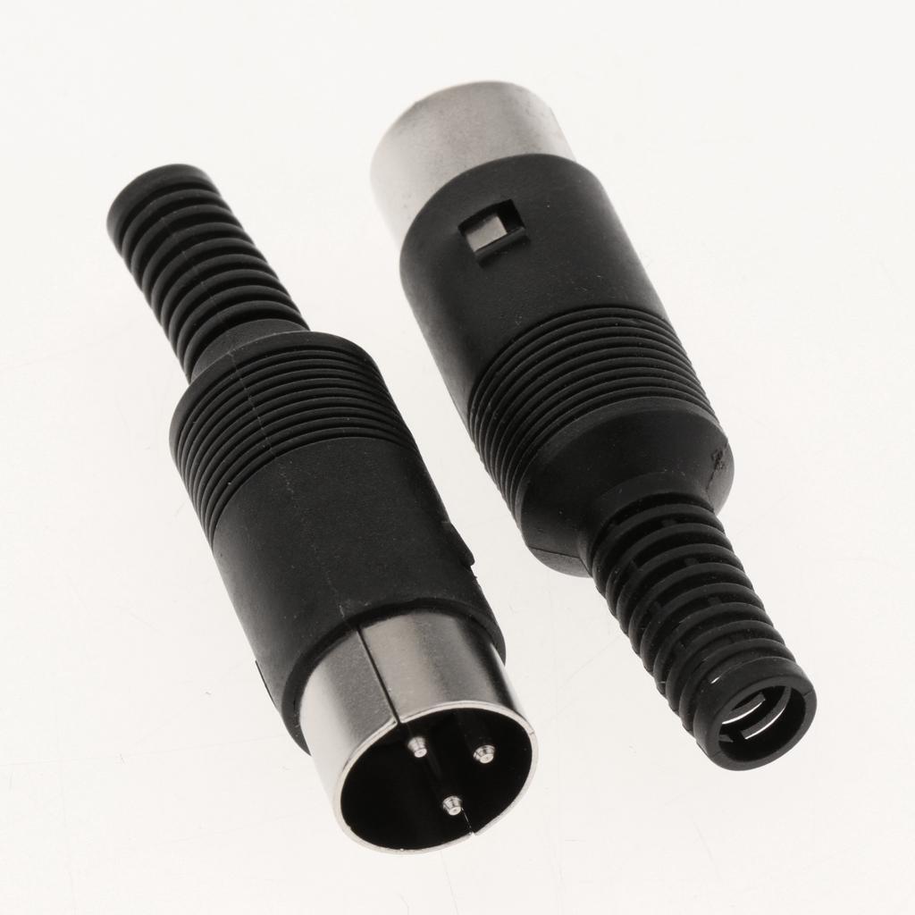 DIN Mini Pin Male Plug Audio Jack Connector for Keyboard/Mouse DIY 3 Pin