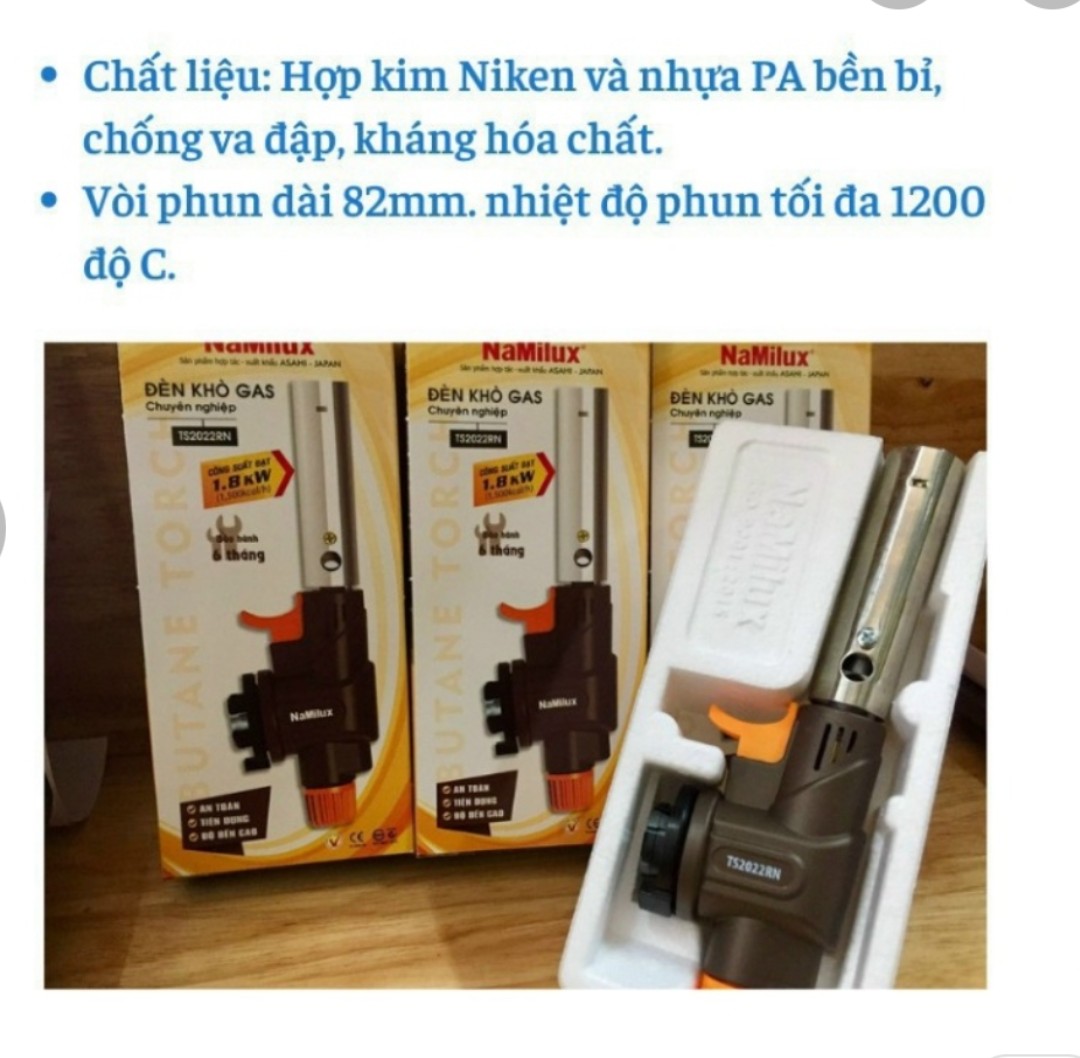 Khò Gas Cầm Tay - Đầu Khò Ga - Sử Dụng Cho Bình Gas Mini