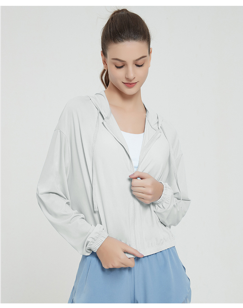 Áo khoác nữ vải lụa mỏng nhẹ mát lạnh đi nắng chống tia UV