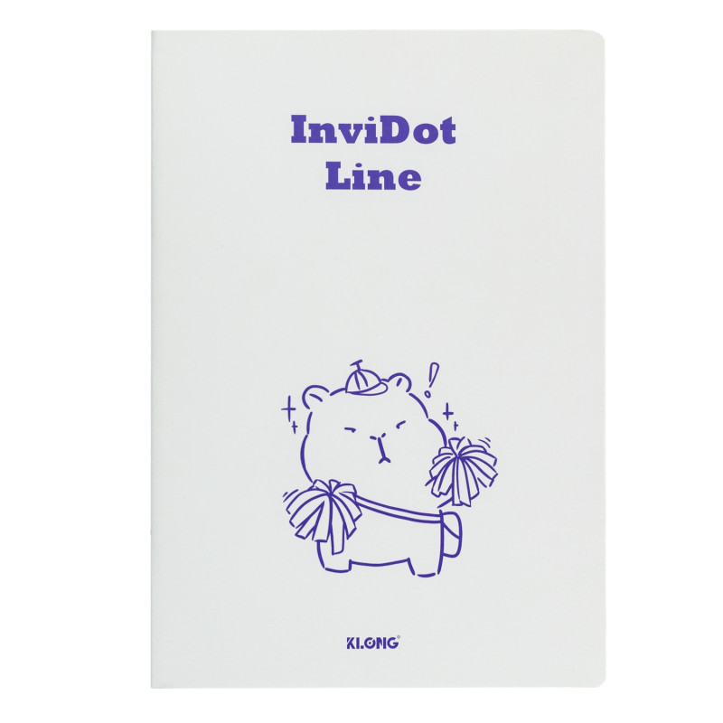 Vở kẻ ngang ghim InviDot Line Capybara B5 120 trang 70/76; MS: 857
