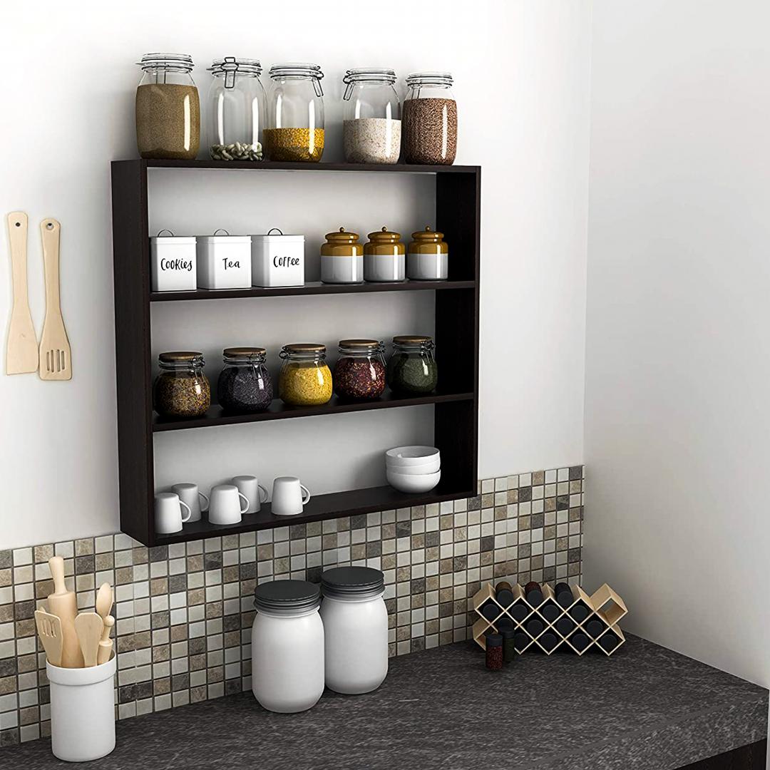 Kệ gỗ nhà bếp hiện đại SMLIFE Koolway | Gỗ MDF dày 17mm chống ẩm | D80xR15xC80cm
