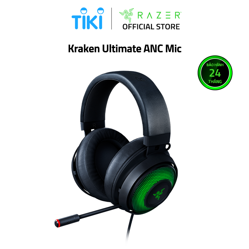 Tai nghe Razer Kraken Ultimate ANC Mic-Đen(Black)_RZ04-03180100-R3M1- HÀNG CHÍNH HÃNG