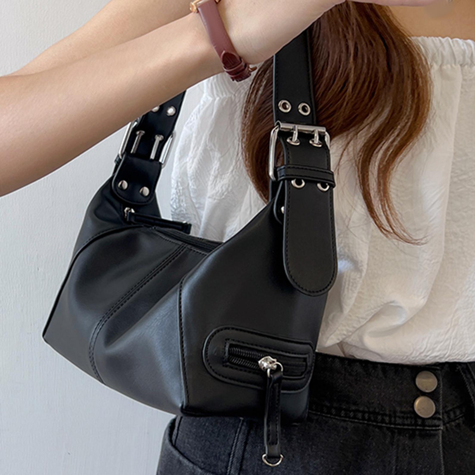 Women Girls Dumpling Bun Wallet Big Capacity Beach PU Leather Shoulder Bag