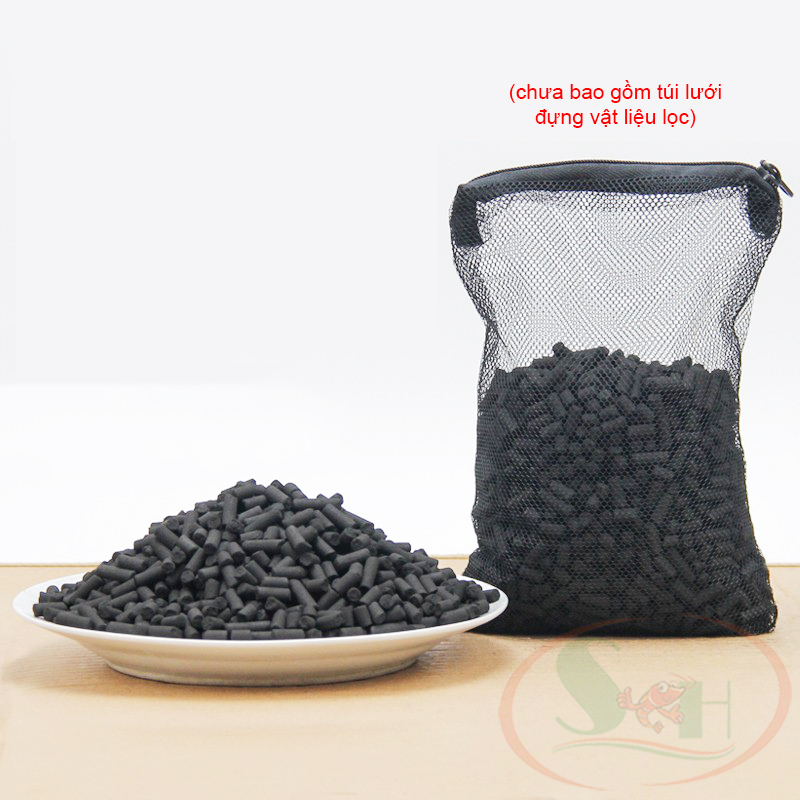 Viên nén than hoạt tính Xinyou Active Carbon lọc xử lý nước bể cá tép thủy sinh