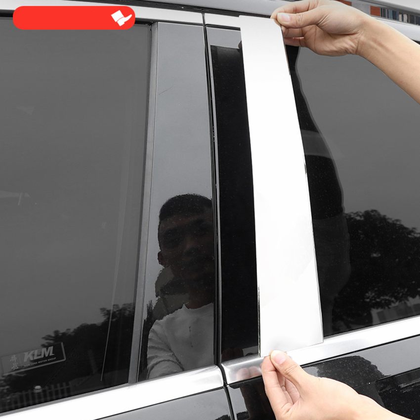 Bộ 4 thanh nẹp inox cột B cánh cửa xe ô tô Mercedes GLS450