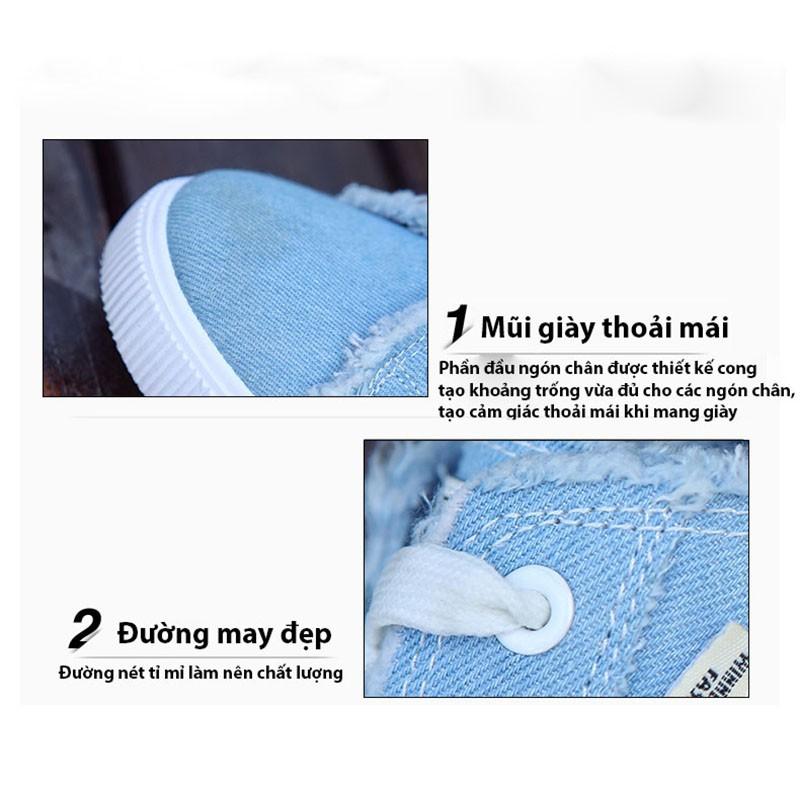 Giày Bata Nữ Vải Đế Mềm Phong Cách Học Sinh Hàn Quốc Mery Shoes - MBS 137