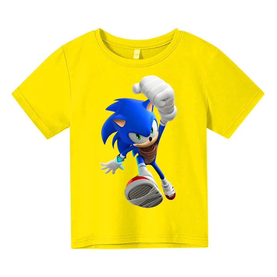 Áo thun trẻ em sonic cool ngầu 4 màu Có size người lớn, King Cotton