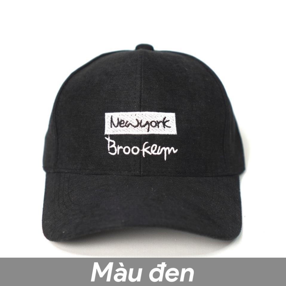 Mũ lưỡi trai ️ Nón kết thêu chữ Newyork phong cách Ulzzang form unisex nam nữ