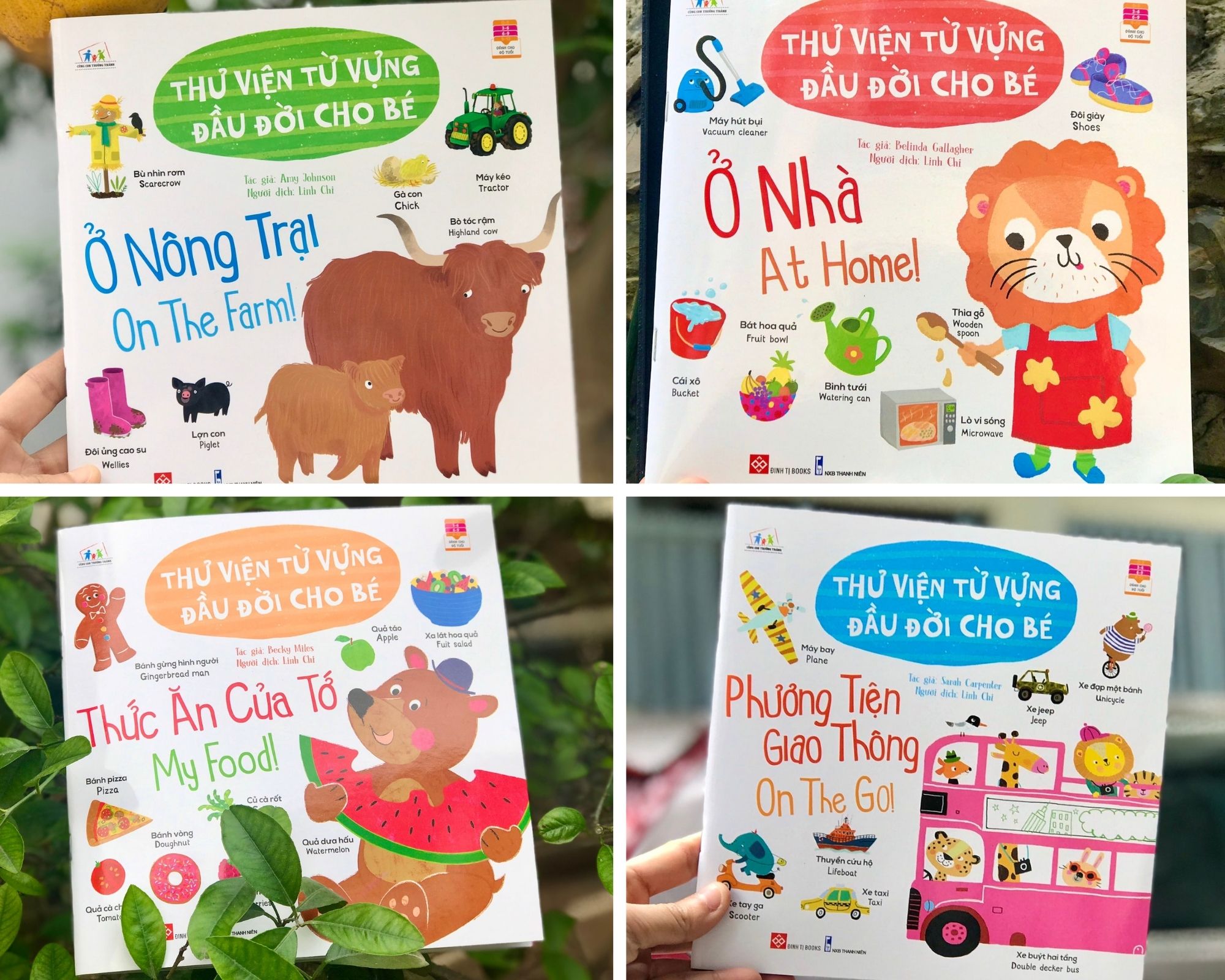 Combo - Thư viện từ vựng đầu đời cho bé 4T - 236N Tác giả: Tác giả: Amy Johnson Dịch giả: Linh Chi