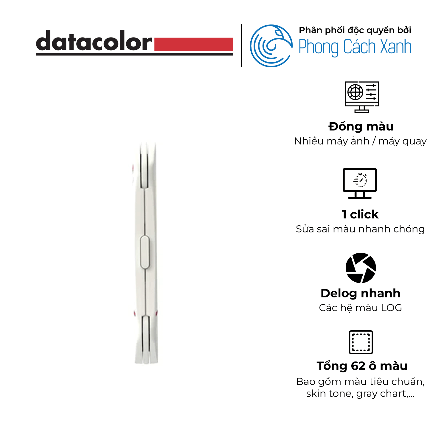 Cân màu cảm biến máy chụp / máy quay Datacolor Spyder Checkr Photo V2 - Hàng Chính Hãng