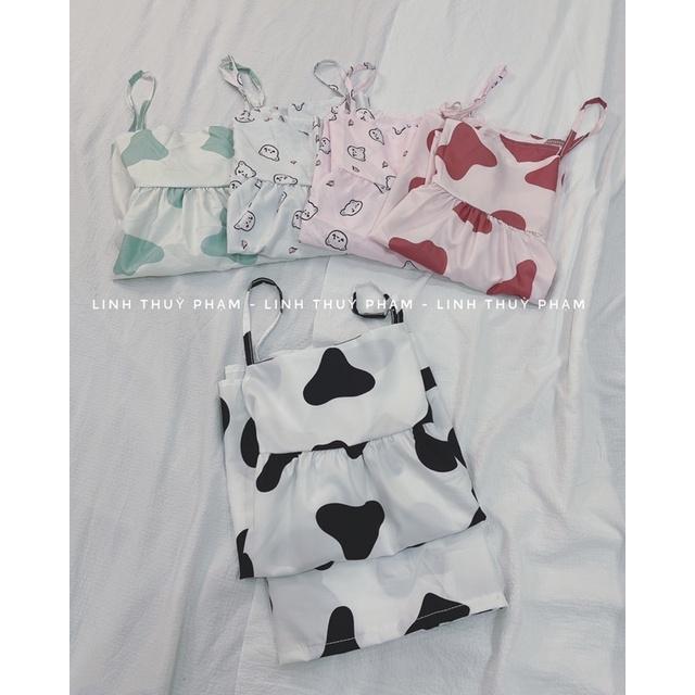 BỘ NGỦ 2S LỤA SATIN MÙA HÈ