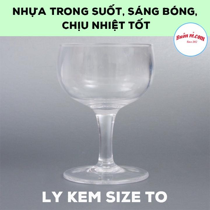 Ly, cốc đựng kem Việt Nhật 2 size nhựa trong cap cấp – Buôn rẻ 01401