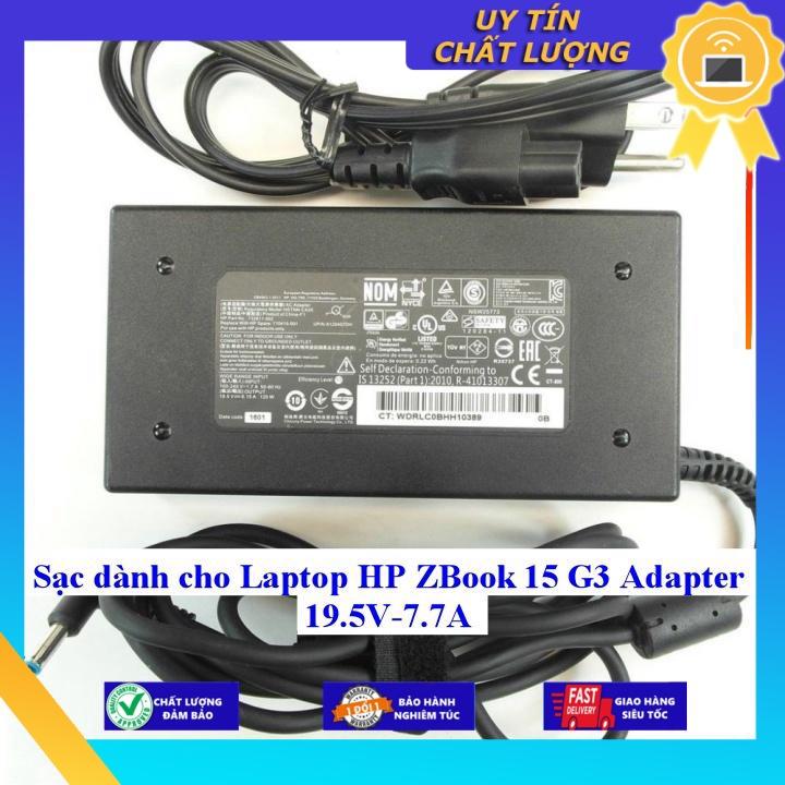 Sạc dùng cho Laptop HP ZBook 15 G3 Adapter 19.5V-7.7A - Hàng Nhập Khẩu New Seal