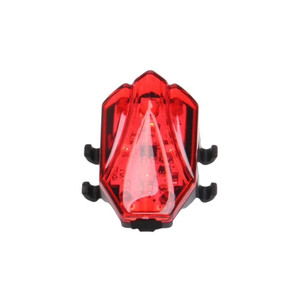 Bicycle LED Taillight Portable Rechargeable Plastic IPX4 Waterproof Bright Tail Light Multi-mode Warning Lamp