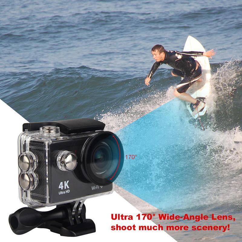 Máy ảnh hành động H9 Ultra HD 4K / 30fps WiFi 2.0 "170d Máy ảnh máy ảnh chống nước dưới nước