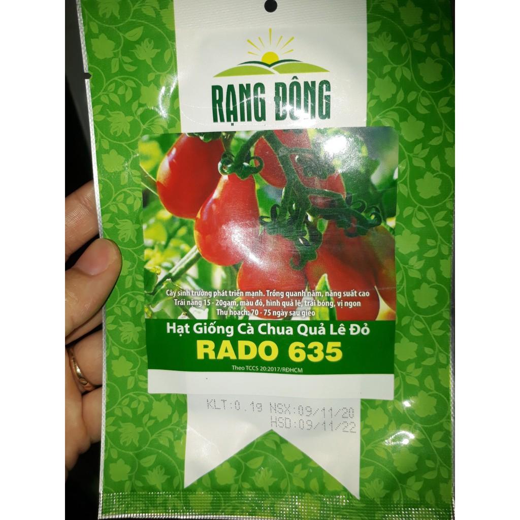 Hạt giống Cà Chua Trái Lê đỏ/ vàng Rado, đóng gói 0,1gr
