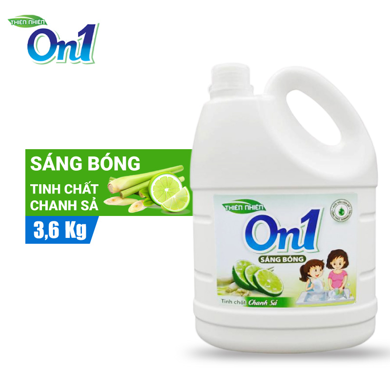 Nước rửa chén ON1 hương chanh sả 3.6kg N5203