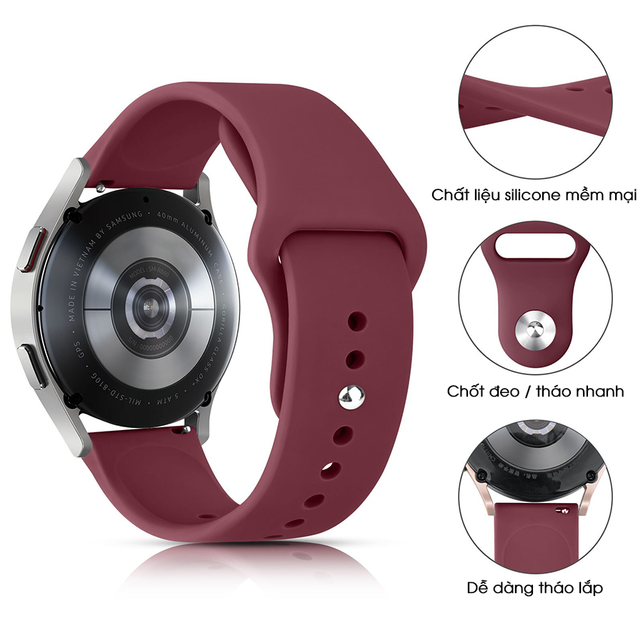 Dây đeo đồng hồ Xiaomi Watch S1 / S1 Active / Mi Watch / Watch Color Sport chốt tháo nhanh thay thế silicon mềm mại - hàng chính hãng