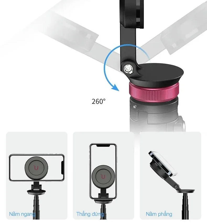 Ulanzi MT-84 - Tripod Đa Năng Cho Điện Thoại Có MagSafe, Bluetooth Remote, Xoay 360 Độ Cho Điện Thoại - Hàng chính hãng