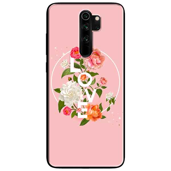 Ốp lưng in cho Xiaomi Redmi Note 8 Pro Mẫu LOVE Hoa