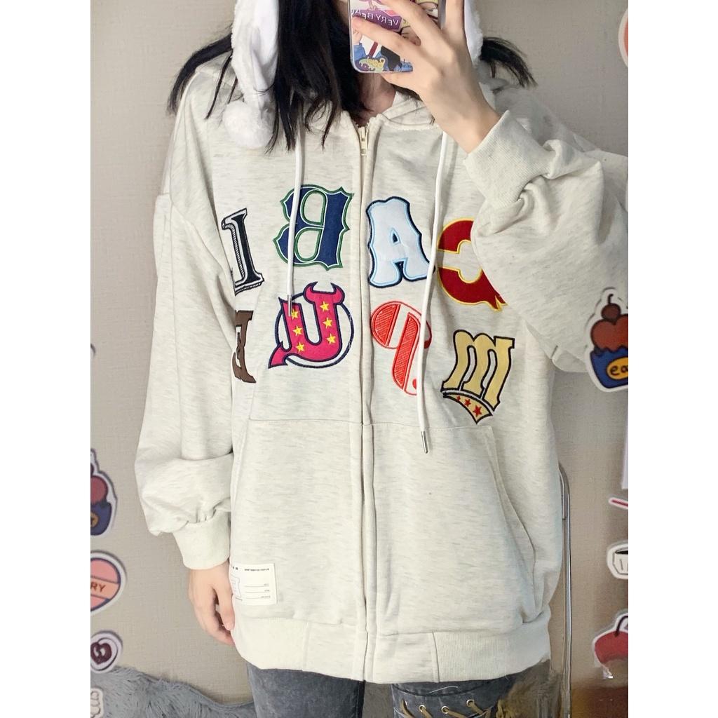 Áo Hoodie Zip Nỉ Nam Nữ Unisex Thêu Chữ CABL