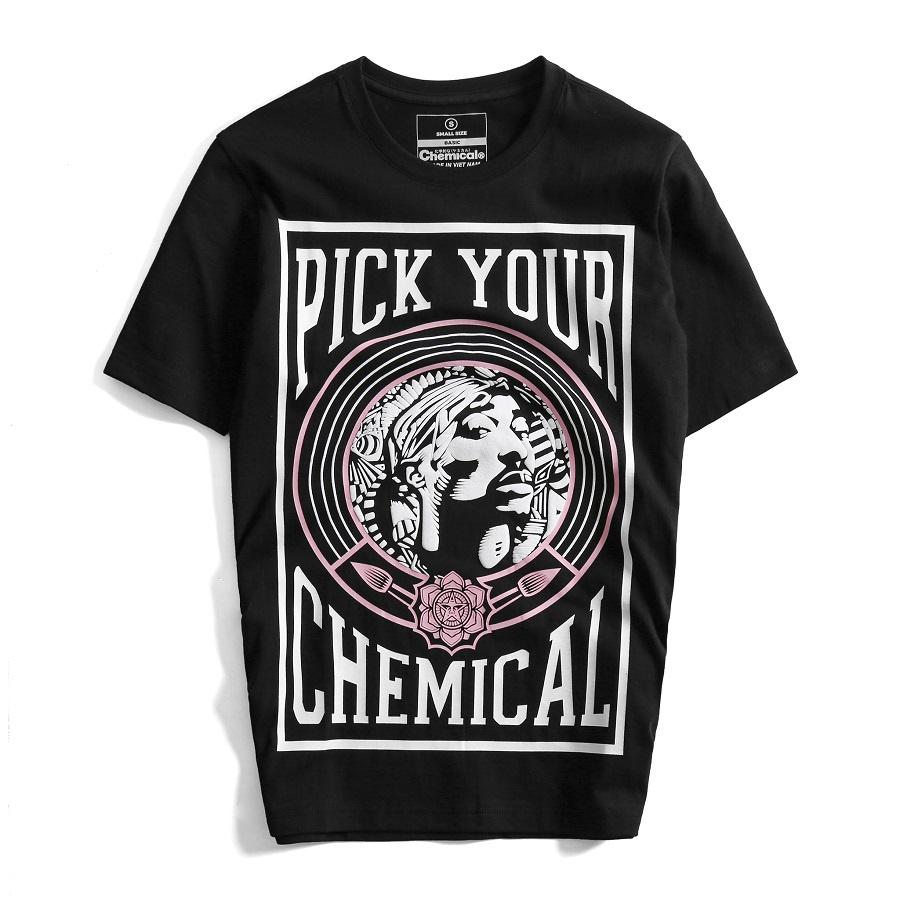 Áo thun cổ tròn in hình Hy Lạp chữ Pick Your Chemical 2106002 chất Cotton cao cấp dày dặn form unisex - CUONG STORE