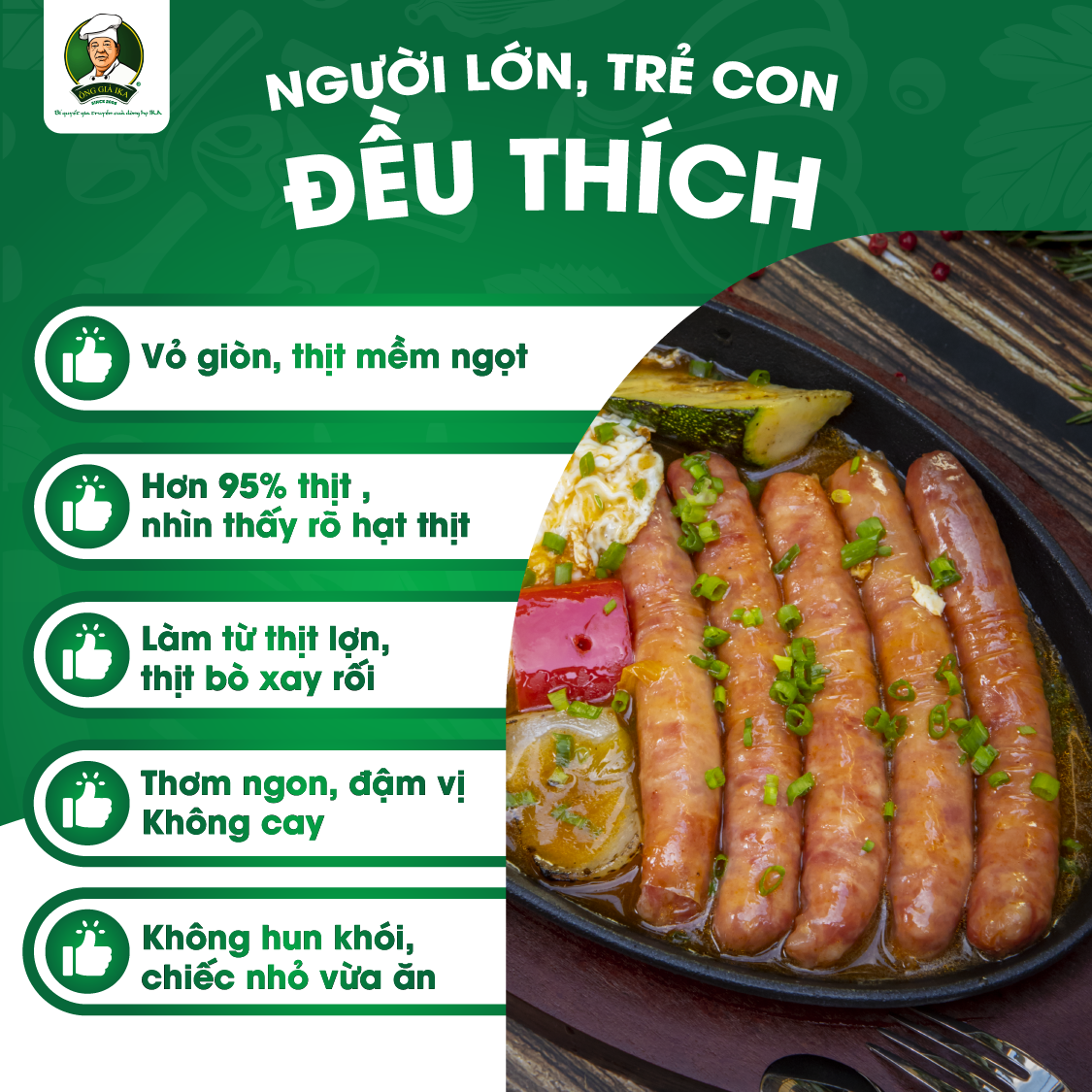 [Chỉ Giao Hà Nội] Xúc xích Nướng BBQ 300g