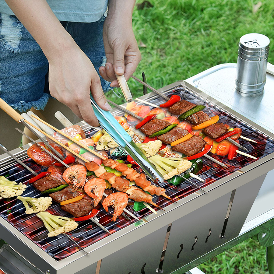 Bếp Nướng Than Hoa Gập Gọn - Lò Nướng BBQ