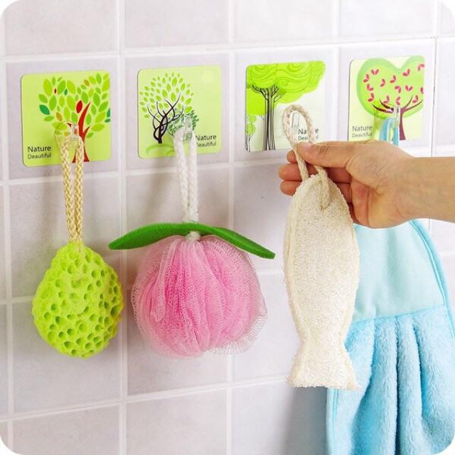 Combo 100 móc dính tường siêu chắc họa tiết 3D