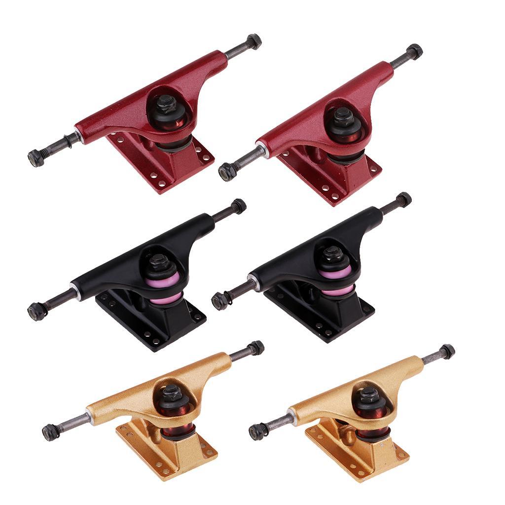 5 inch Aluminium Alloy Longboard Skateboard Trucks Impact Resistance