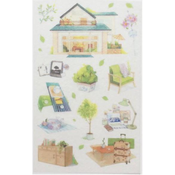 Bộ 6 Tấm Nhãn Dán Sticker Trang Trí Sổ Kế Hoạch Nhật Ký Tz18-H26