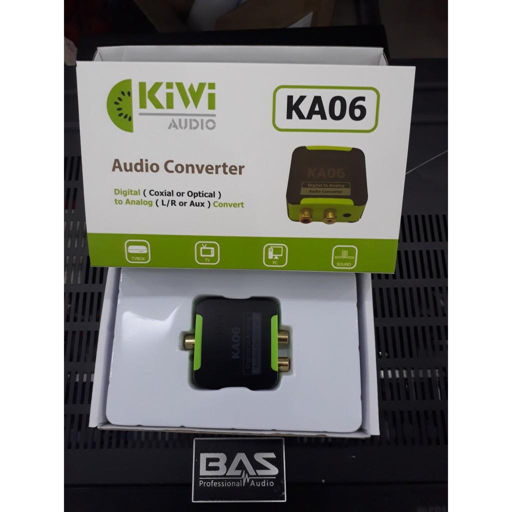 Bộ chuyển đổi âm thanh Kiwi KA06, giải mã âm thanh từ tivi xuống dàn, hàng chính hãng