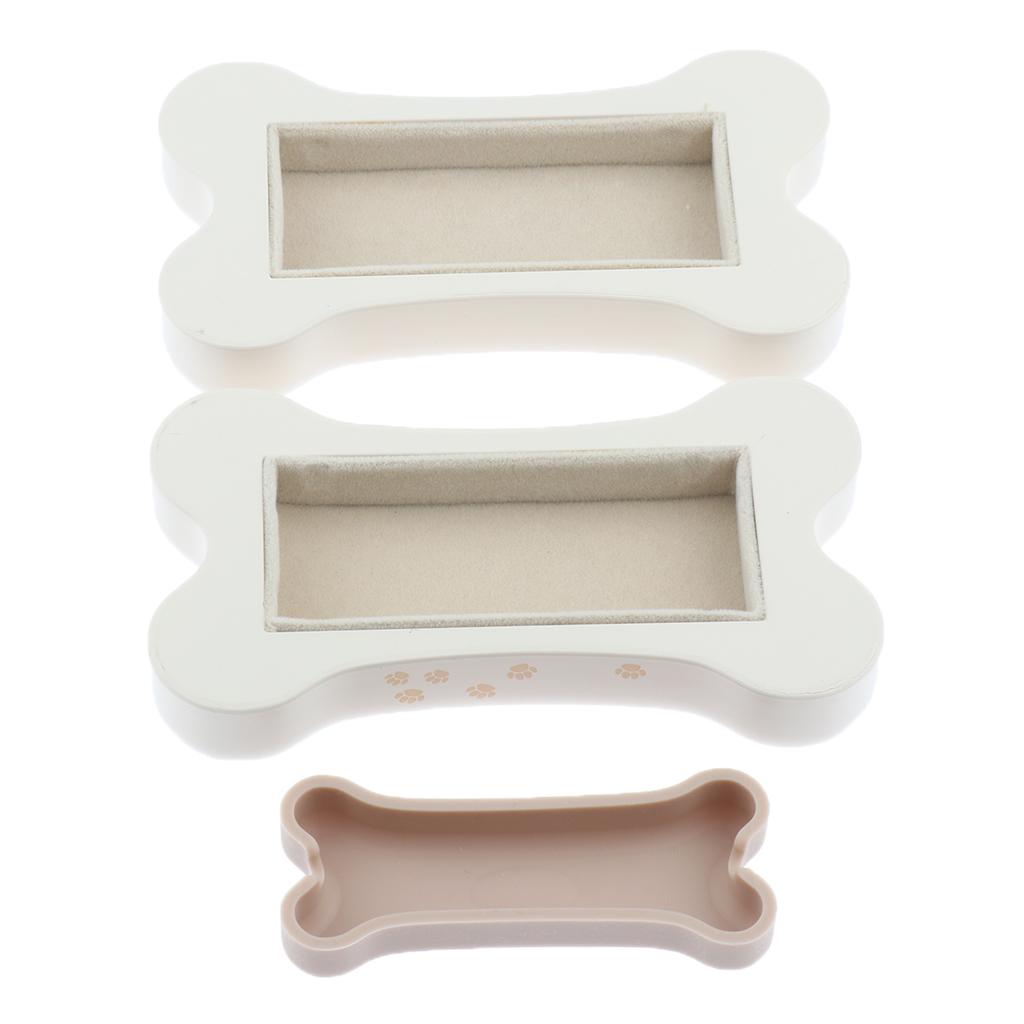 Portable Cute Jewelry Storage Box Rings Earrings Organizer Case Bone Style