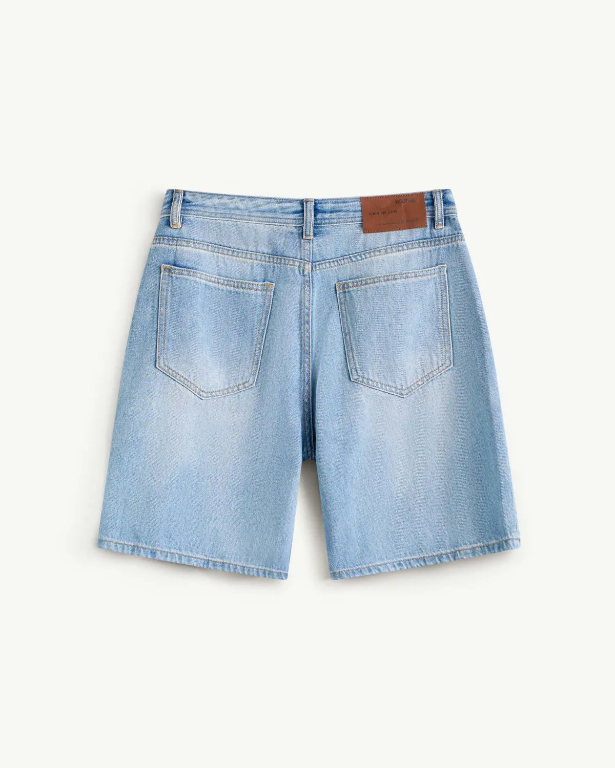 Quần short denim nam / Quần short jeans màu xanh nhạt Form Straight - ROUTINE 10F24DPS002 | ROUTINE CÀ MAU