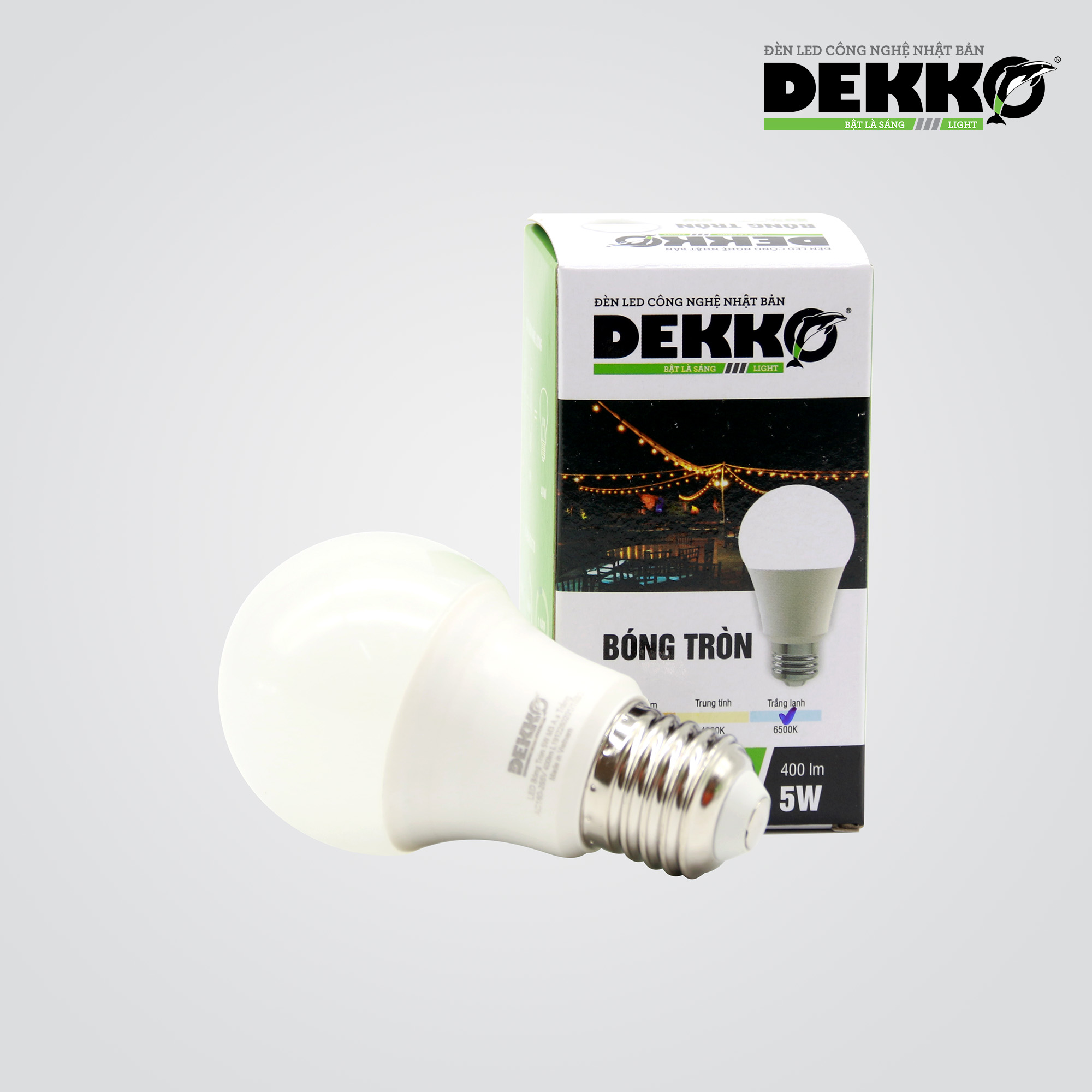 BÓNG ĐÈN LED TRÒN 2203 DEKKO SIÊU TIẾT KIỆM ĐIỆN - ĐỘ BỀN LÊN TỚI 15 NĂM