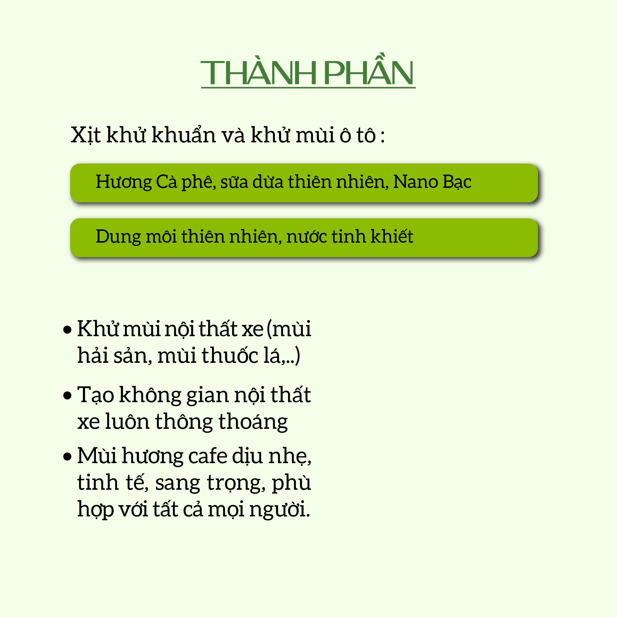 Xịt Khử Mùi Và Khử Khuẩn Ô Tô Ecocare 50ml Công Nghệ Nano Bạc Vượt Trội Xóa Bỏ Nỗi Lo Say Xe