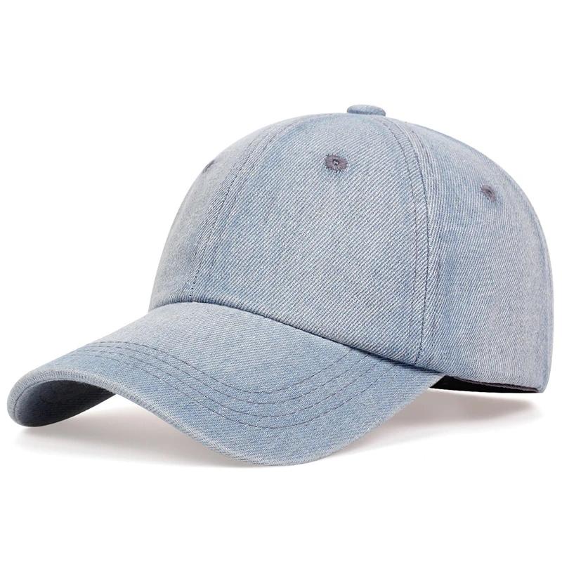 Unisex Da Bò Mũ Bóng Chày Mùa Thu Cổ Nón Snapback Nam Nữ Thể Thao Ngoài Trời Quần Jean Denim Hip Hop Mũ Chống Nắng Nón Bán Buôn Color: Sky Blue