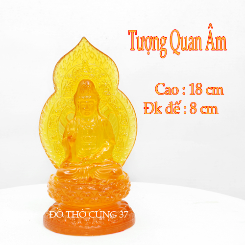 [ Cao 18 cm ] Bộ tượng Tây phương tam thánh lưu ly [ COMPOSITE ]