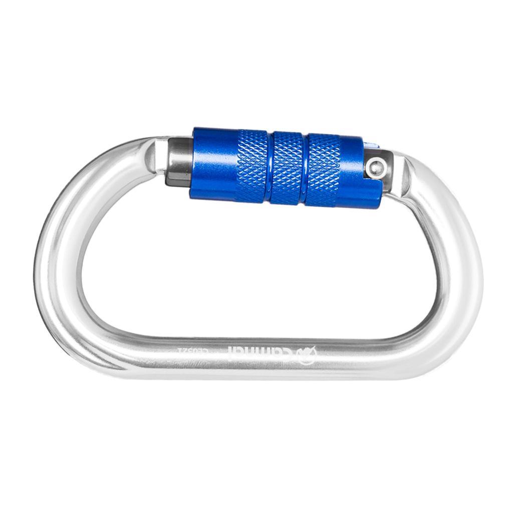5pcs 25KN Aluminum Climbing  Carabiner D Type  Multicolor