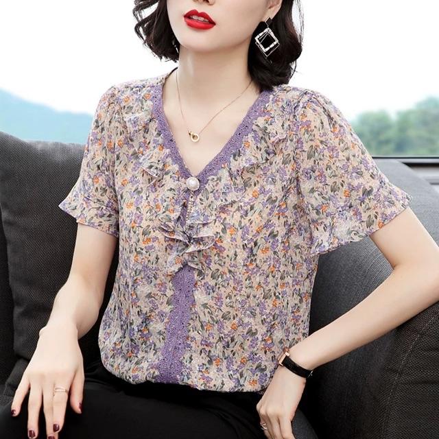 Áo hoa bo thun cao cấp BT46-0820