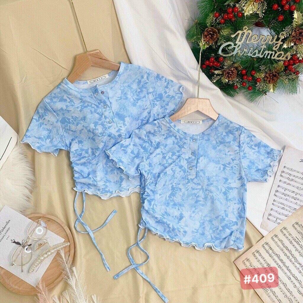 Áo Croptop Bozip Màu Loang