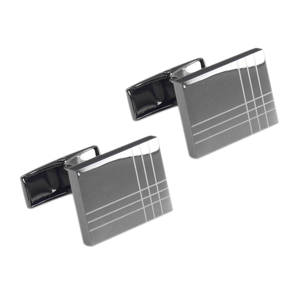 French Cufflinks Rectangle Brass Cuff Links For Business Wedding