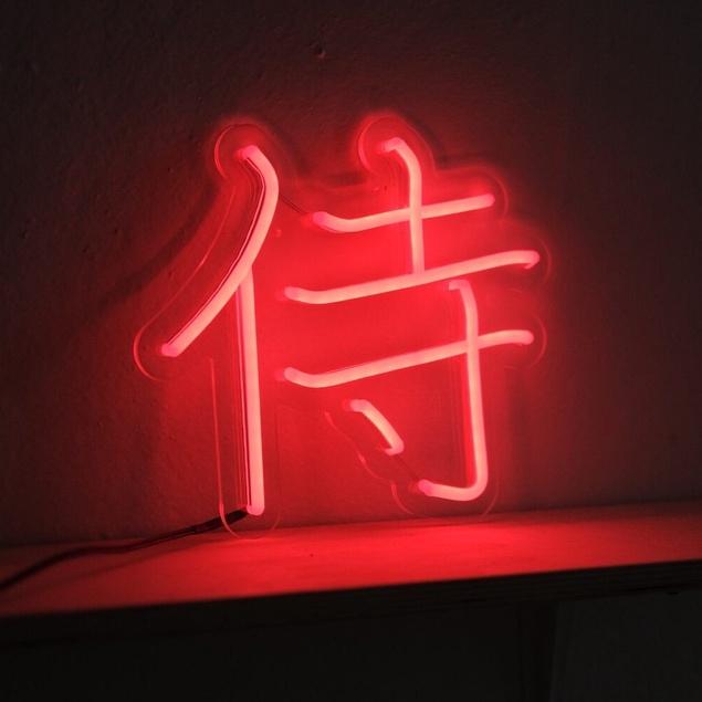 Đèn neon trang trí chữ SAMURAI - Phù hợp trang trí tường, để bàn, phụ kiện decor nhà