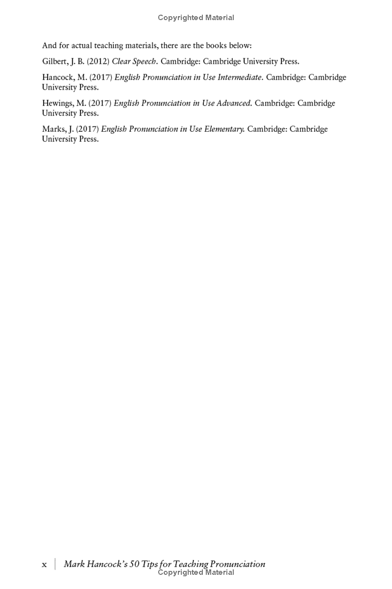 Mark Hancock’s 50 Tips For Teaching Pronunciation - Pocket Editions