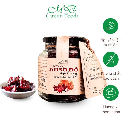 Mứt Atiso Đỏ Mật Ong Đường Phèn MD Green Foods