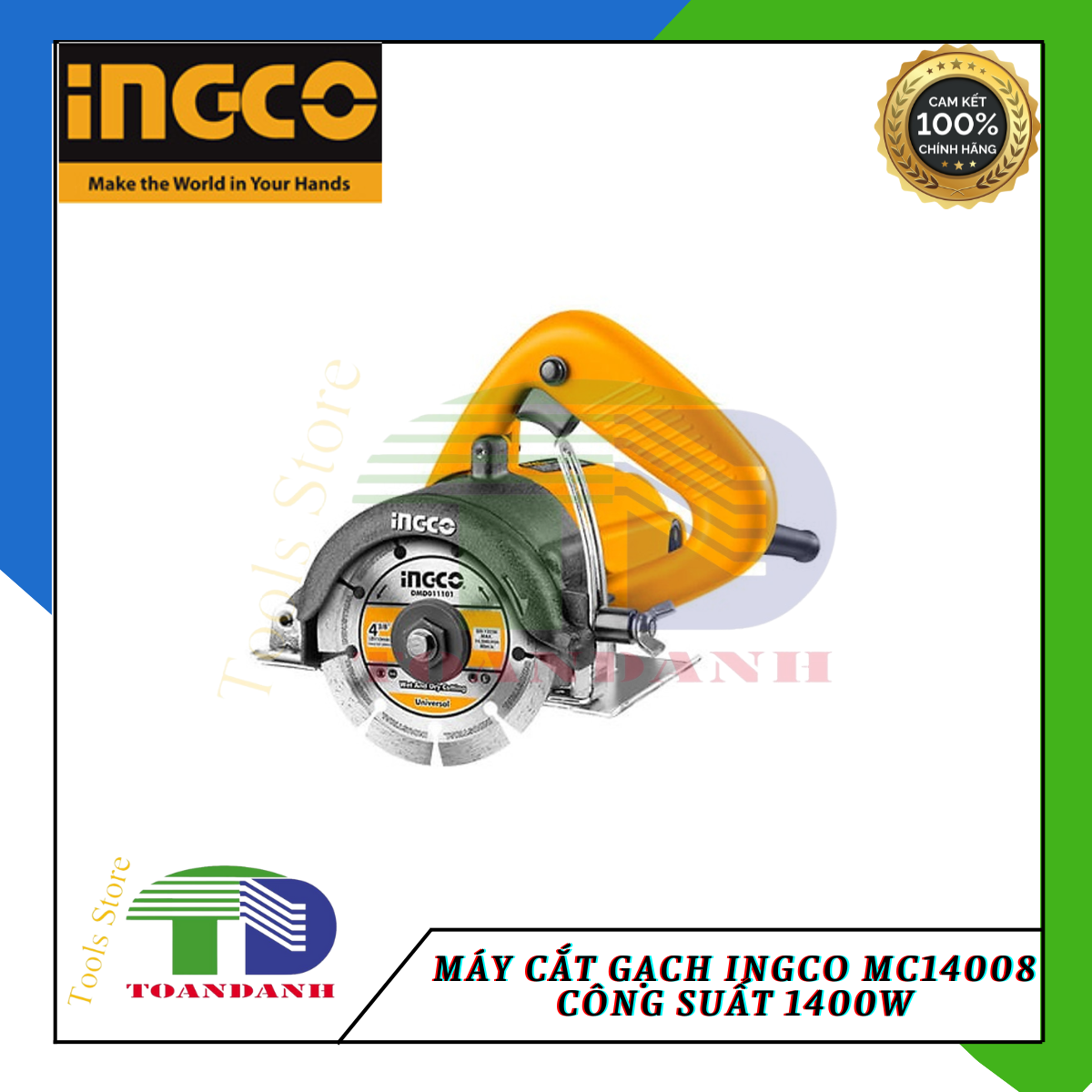 Máy cắt gạch INGCO MC14008 công suất 1400W