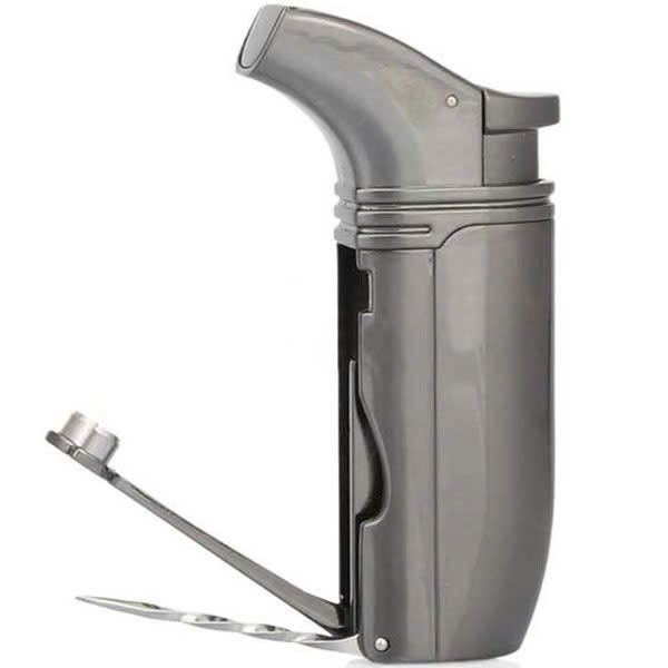 Bật Lửa Khò 2 Tia Kèm Đục Lỗ BCZ-422( Giao màu ngẫu nhiên)