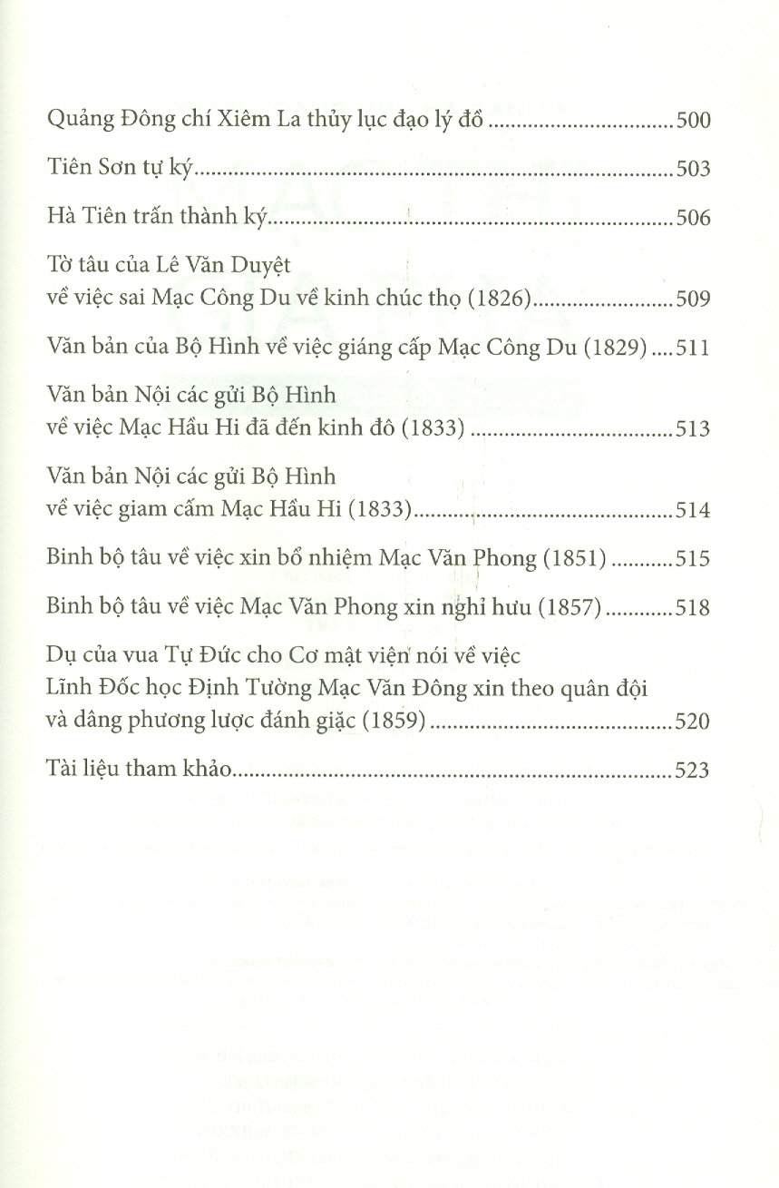 Mạc Thị Gia Phả (Họ Mạc với vùng đất Hà Tiên)